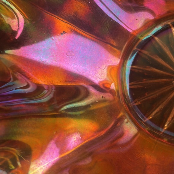 Carnival Glass 8 pointed bowl - Picture 17 of 17